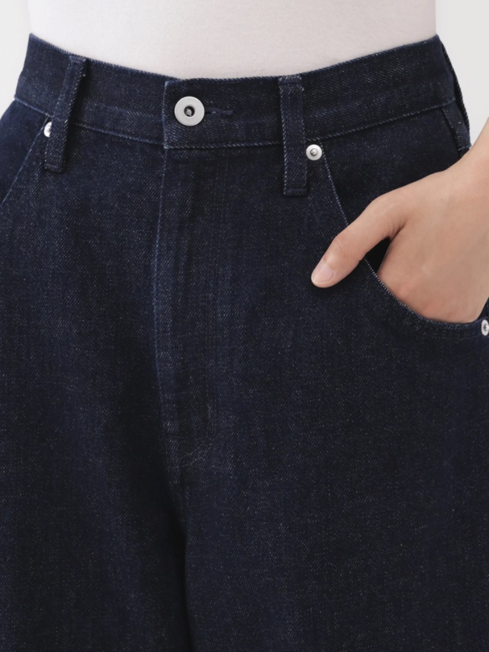 MUJI Kapok blend baggy jeans